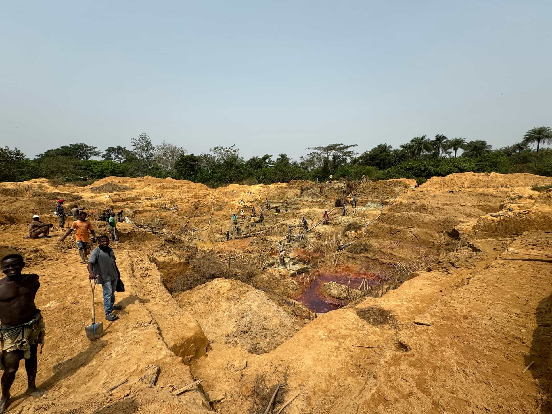 Dramatic African landscape representing gemstone origins